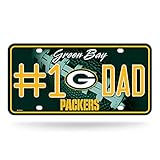 Rico Industries Uni – Erwachsene MTF-Metallanhänger (#1 Lüfter), Green Bay Packers, 12 x 6