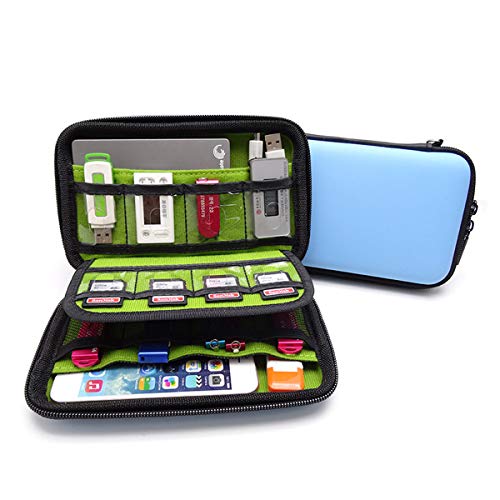 GHKJOK Hard Disk Carrying Case Shockproof Drive Case - Portable Zipper Hard Drive Bag for Power Bank, USB Cable and Other Electronic Products Storage Γ’β¬β Blue GHKJOK Hard Disk Carrying Case Shockproof Drive Case - Portable Zipper Hard Drive Bag for Power Bank, USB Cable and Other Electronic Products Storage Γ’β¬β Blue