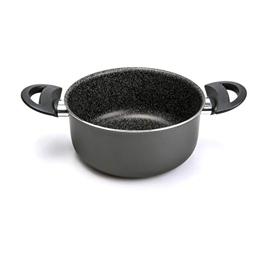 ALLUFLON Tradizione Italia Casseruola, Alluminio, Nero, 16 cm