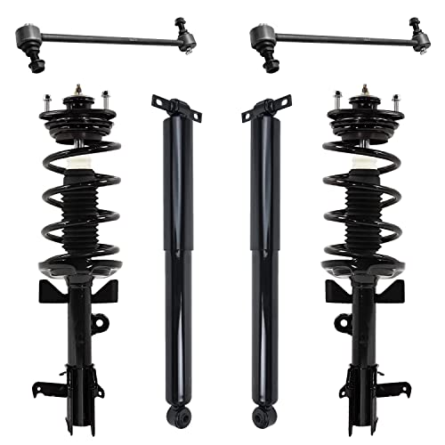 Detroit Axle - Front Struts w/Coil Springs Rear Shock Absorbers Sway Bars Replacement for 2011-2012 Honda Odyssey - 6pc Set