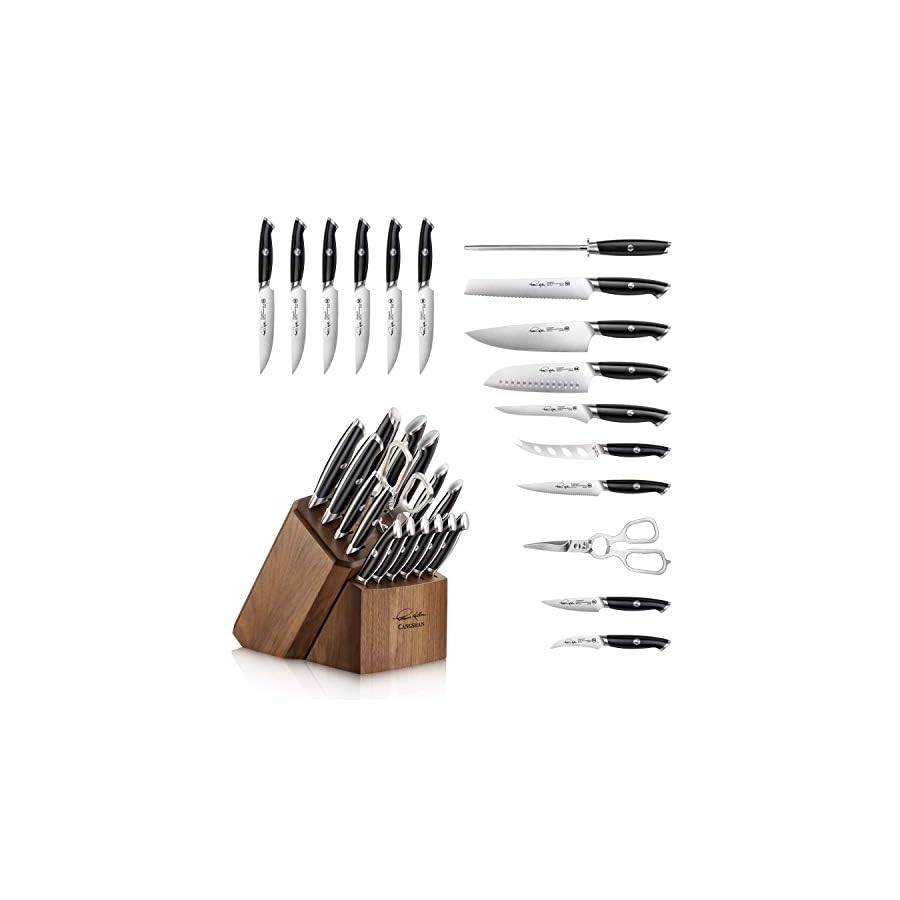 Cangshan-Thomas-Keller-Signature-Collection-Swedish-Powder-Steel-Forged-17-Piece-Knife-Block-Set-Walnut-Black Cangshan Thomas Keller Signature Collection Swedish Powder Steel Forged, 17-Piece Knife Block Set, Walnut, Black