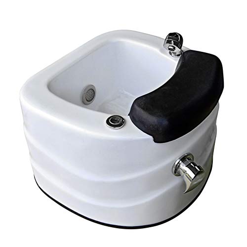 YAVEIL Portable Nail Salon Acrylic Pedicure Chair Bowl & Pedicure Spa Tub Pedicure Sink Footbath Feet Chair Spa Massage
