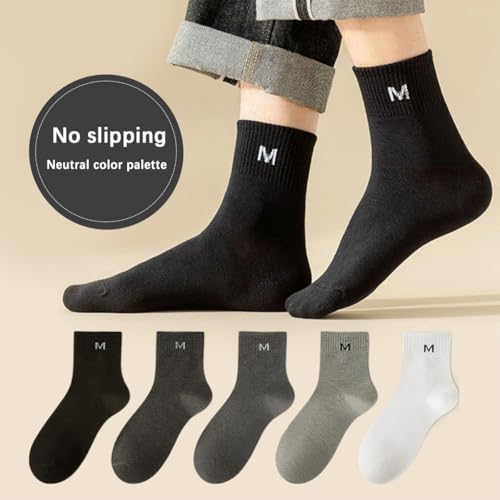 Men's Mid-Calf Socks - Soft Casual Dress Socks (Classic Colors)2