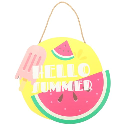 Cabilock Letrero De Madera Para Puerta De Entrada Decorativo Adorno Resistente Al Agua Decoración Colgante