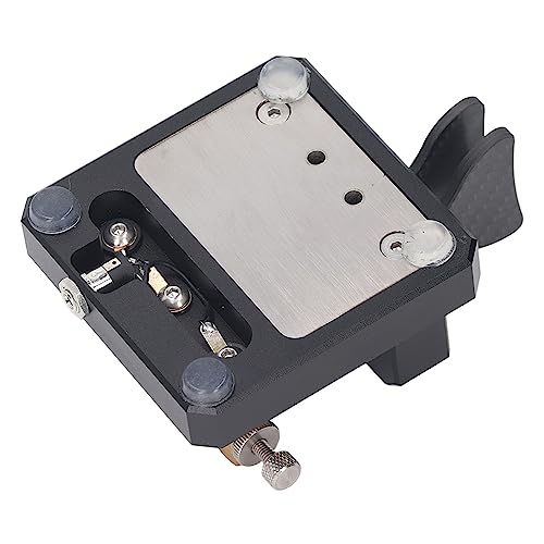 Image of CW Key, Good Workmanship Easy Tapping Automatic Morse Code Key Carbon Fiber Paddles Silver Contact for Training (Black)