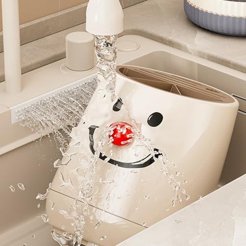 Mostrador de cocina organizado con almacenamiento compacto de cuchillos 6