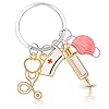 Abeillo Krankenschwester Schlüsselanhänger Nurse Keychain Geschenke Schlüsselanhänger für Arzt Medizinstudent Krankenschwester Geschenke