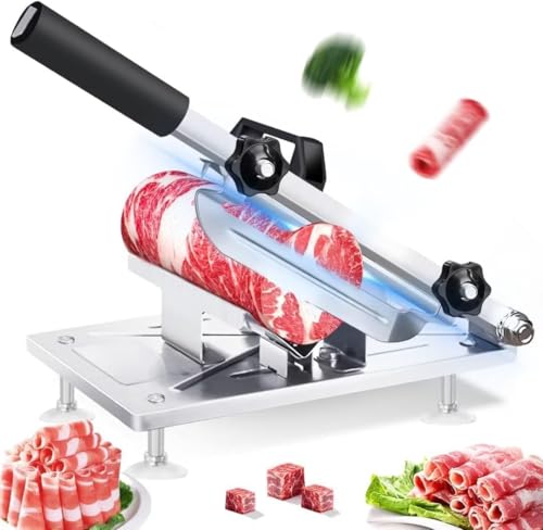 Manual Frozen Meat Slicer With Wide Thickness Adjustment