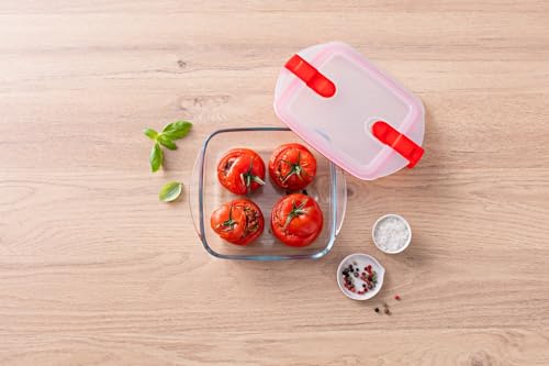 Pyrex 211PH00/7146 mikrowellengeeigneter Aufbewahrungsbehälter aus Glas, Kunststoff, transparent – Ansicht 2