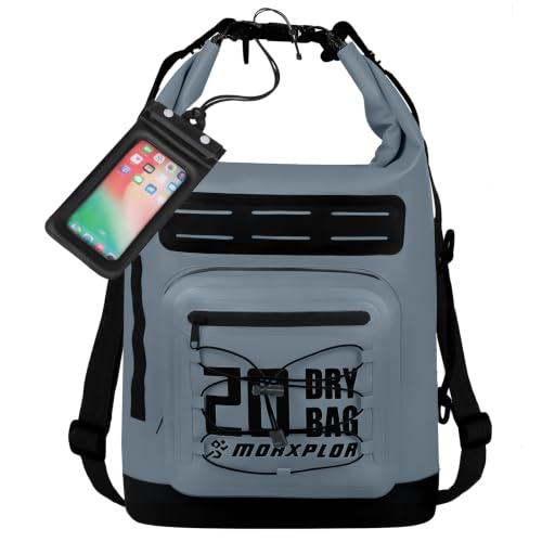 Image of MORXPLOR Dry Bag Waterproof,5L /10L /20L /30L /40L /55L Roll Top Dry Bag Backpack with WaterProof Phone Case for Swim,Kayak
