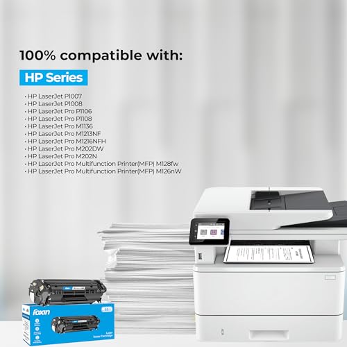 Image of FOXIN FTC 88A Laser Toner Printer Cartridge Compatible for HP Laserjet Printer P1007, P1106, P1108, P1008, M1213nf, M1136MFP, M1216, MFP M1218nfs, M128fw MFP M128fn, MFP M226DW, M226DN, BLACK-Set of 6