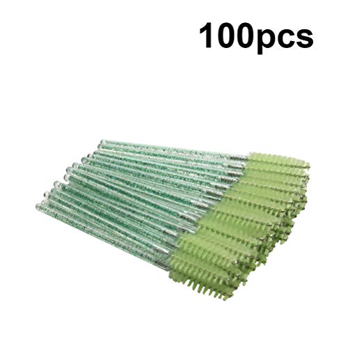 PIXNOR 300 Pcs DescartÃ¡veis â€‹â€‹CÃ­lios Escovas Varinhas de RÃ­mel Haste de Cristal Aplicador de