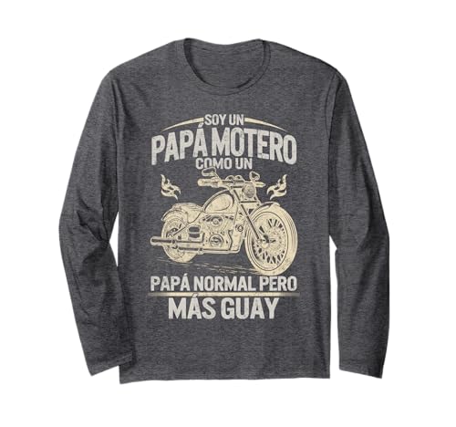 Soy un papá motociclista motocicleta papá moteros hombres Manga Larga
