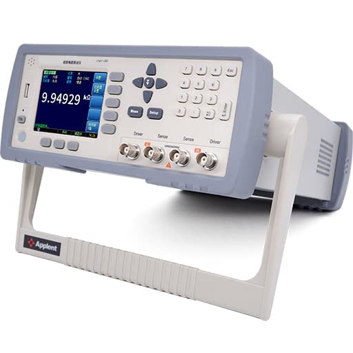 Miniature Benchtop DC Resistance Meter Low Parallel Resistance Tester Ultra Low Resistance Gauge Testing Instrument with Accuracy 0.02% Range 0.1μΩ to 1.2GΩ Handler RS-232 Interface