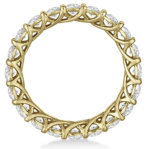 2.00 Ctw Luxury Diamond Eternity Ring Anniversary Band In 14K Yellow Gold G-H/Si #TOP1