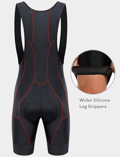 Image of Przewalski Men's 3D Padded Cycling Bike Bib Shorts, Excellent Performance and Better Fit