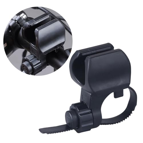 VICASKY Durable Flashlight Holder for Bike Front Light Bracket for Cycling Hiking Camping Running Mount Black