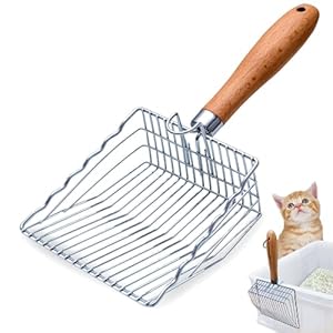 PIPIMOO Katzenstreuschaufel cat1 Edelstahl Metall Siebschaufel