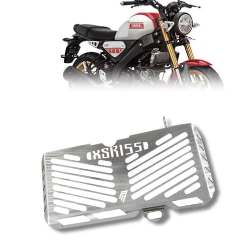 Image of Phantom Radiator Guard Silver For Yamaaha XSR 155 | High Precision Stainless Steel | Rust-Resistant Engine Protection | Easy Fit Motorcycle Radiator Cover