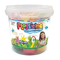 Craft for Kids Plasticine Mega Bucket Block Slab – 600g Non-Drying Modelling Clay for Sculpting and Sensory Play, Creative Toy for Boys & Girls, Ages 3+, Multi-Colour