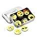 Magnets Émoji – Pack de 30 Expressions Amusantes (2,5 cm) – Adorables Smileys à Forte adhérence pour décorer frigos, Tableaux, Bureaux, casiers Scolaires