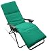 Chely Intermarket - Cojín de Exterior Acolchado para tumbonas y sillas de jardín con sujeción elástica 180x55x8cm (Verde) Diseño con Estampado y sin Estampado para palets, hamacas, sofás y más.