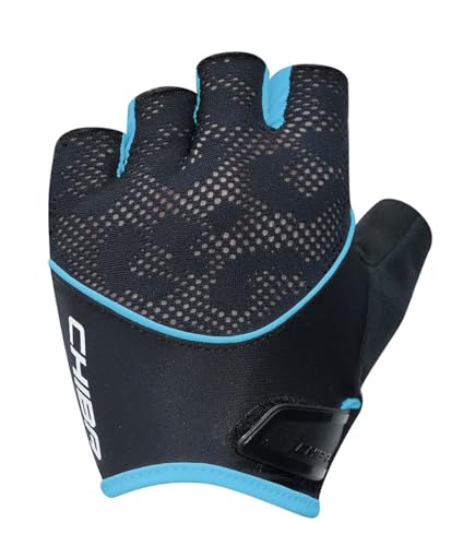 Gants gel femme Chiba Black/Turquoise M pour cyclisme sur route et VTT