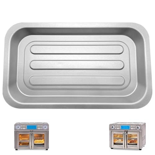 GWYXC Air Fryer Grill Plate for Emeril Lagasse Dual Zone 360 Air Fryer Oven 25 QT Extra Large, 11.5''×6.7'' Stainless Steel Air Fryer 2PCS Accessories Grill Pan Crisper Plate Replacement Parts Rack