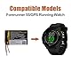 Duotipa 158mAh Neu Ersatzakku 361-00140-01 für Gar-min Forerunner 55/GPS Running Watch Smartwatch