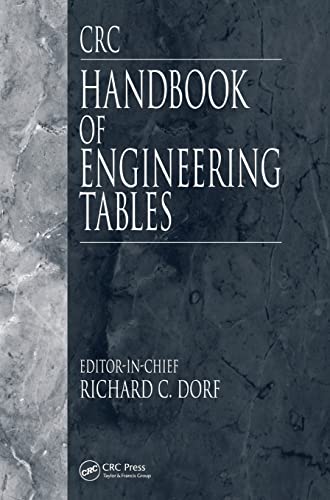 CRC Handbook of Engineering Tables (The Electri... 0849315875 Book Cover