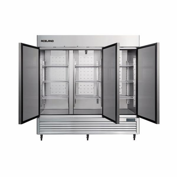 Aceland Etl Certified 82" Three Swing Door Merchandiser Freezer 69 Cu.Ft on Fridge.com - View 4