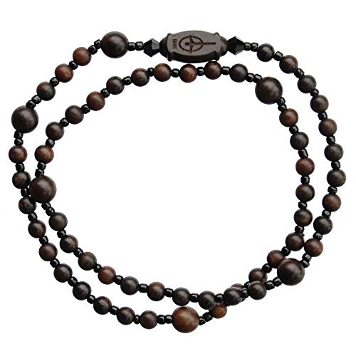 SINECERA Jujube Wood Twist 4mm Rosary Bracelet2