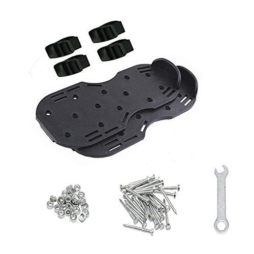 Finerun Lawn Aerator Shoes Spiked Shoes for Soil Secure Strap 26 Spikes Adjustable Straps