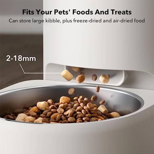 Petlibro Vacuum-Sealed Automatic Cat Feeders, 8L/34Cups Automatic Dog Feeder With 5G Wi-Fi, Automatic Cat Food Dispenser For Airtight Storage, Space Pet Feeder With 187Mm Large Food Tray For Cat & Dog #TOP7