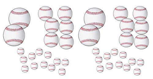Décorations de baseball en papier Beistle 53630 pour soirées à thème