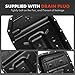 A-Premium Transmission Oil Pan with Drain Plug & Gasket Compatible with 6R80 6R80E Transmisson & Ford Mustang Expedition F-150 F-250/350 Super Duty