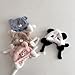 Cartoon Animal Hat Plush Baby Earflap Hat Comfortable & Soft Warm Bonnet Caps Fashion Headwear for 2 to 6 Years White