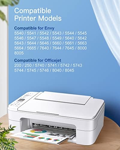 GPC Image 62XL Ink Cartridges Replacement for HP 62 XL for Envy 5540 5541 5542 5543 5544 5545 5546 5547 5548 5640 5642 5644 5646 7640 OfficeJet 200 250 5740 5742 5744(Black Colour, 2-Pack)