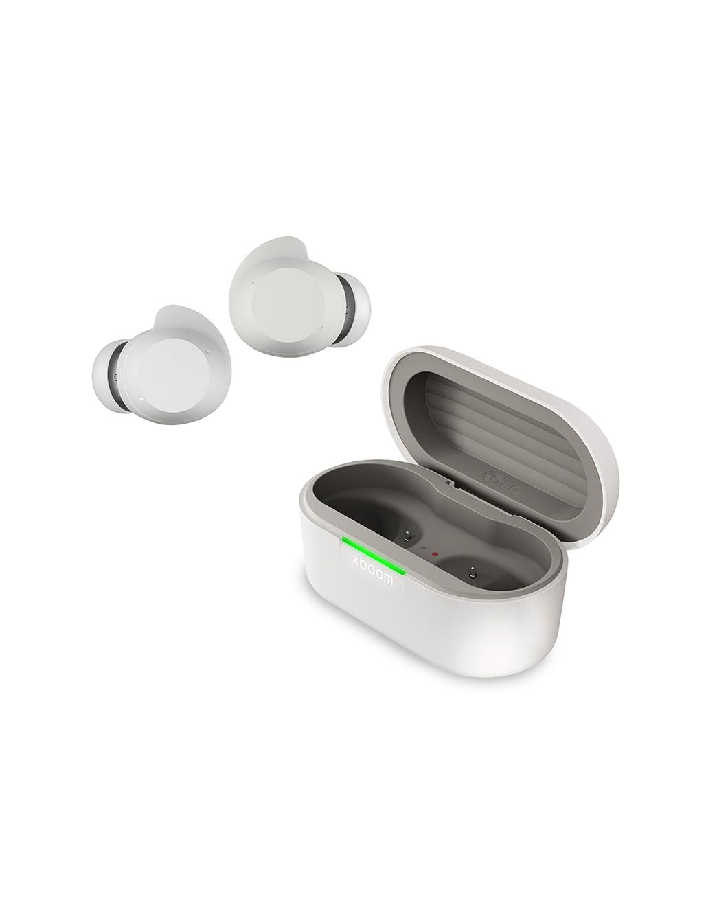 LG xboom Buds, In-Ear Headphones Earbuds, Wireless Noise Cancelling Bluetooth Earphones for Sports, Waterproof, White