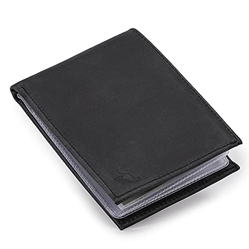 Carteira Luxo Couro Legítimo Rg/cnh/cédulas/cartões/moedas (Preto)