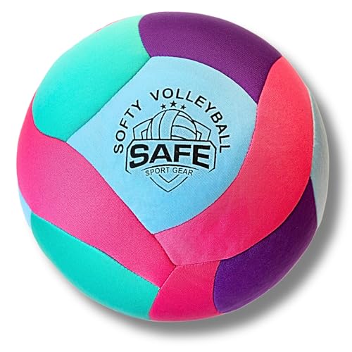 Safe Sport Gear Softy Volleyball - Super Soft Designed for Pain-Free Play - Awesome Kids Indoor Ball...