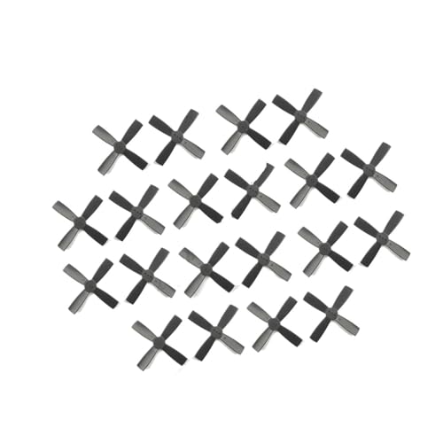 Hélice 2035 2 Pouces quadripale nylon noir avec rotation horaire antihoraire pour drone FPV