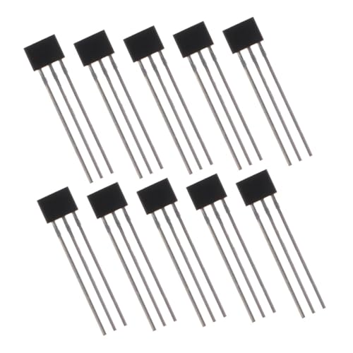 COOLHIYA 10pcs Hall Effect Sensor Switch 3pins Sensor 3 Pin Hall Sensor Brushless Electric Motor Sensor for Appliances Halls Parts Halls Sensor Appliances Sensor Hall Effect Parts Alloy