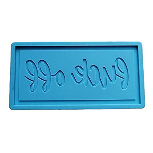 Silicone Resin Letter Wall-Mounted\"Fuck Off\" Mold Silicone Sign Resin Mold DIY Craft Door Plate Sign Rubber Mold