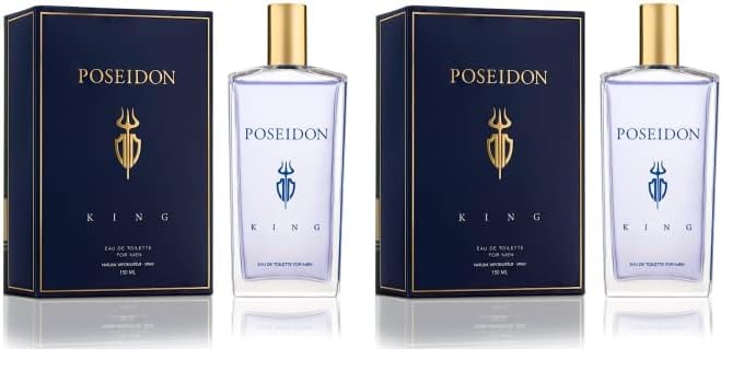 POSEIDON Perfume King Hombre, Floral (Paquete de 2)