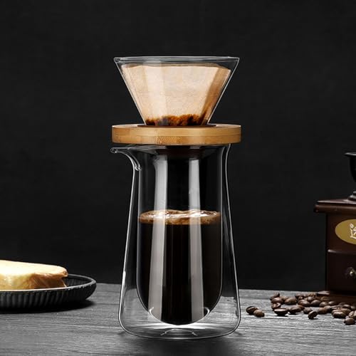 Juego de jarra y gotero de vidrio de borosilicato para café de filtro y cold brew 5