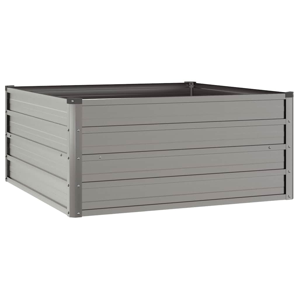 Hochbeet aus Cortenstahl rostig 100x100x45 cm wetterfestes Pflanzgefäß für Gemüse, Kräuter, Blumen, Balkonkasten, Robustes, modernes Outdoor Hochbeet mit offenem Boden und sicherer