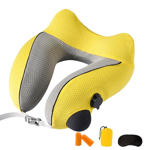 Almohada Inflable de Viaje de Poliester Ajustable miniatura 1
