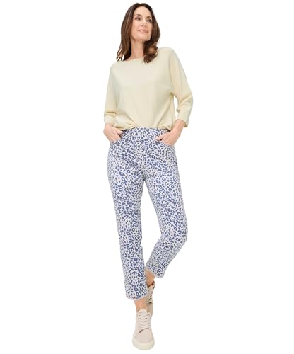 Jean léopard Raphaela Lavina franges denim avec finitions texturées uniques