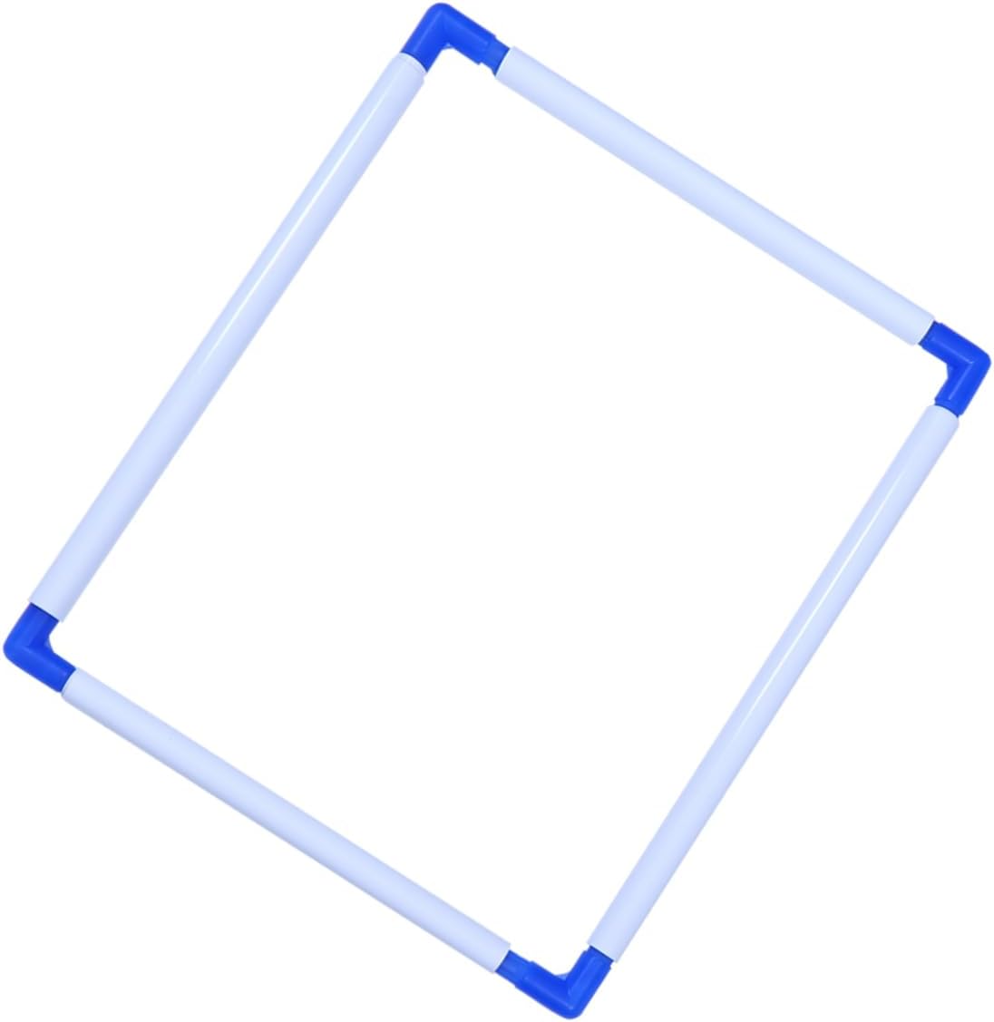 SHINEOFI PVC Handheld Clip Embroidery Frame Portable Cross Stitch Tool 35x45cm for Sewing Projects and Quilting Random Color